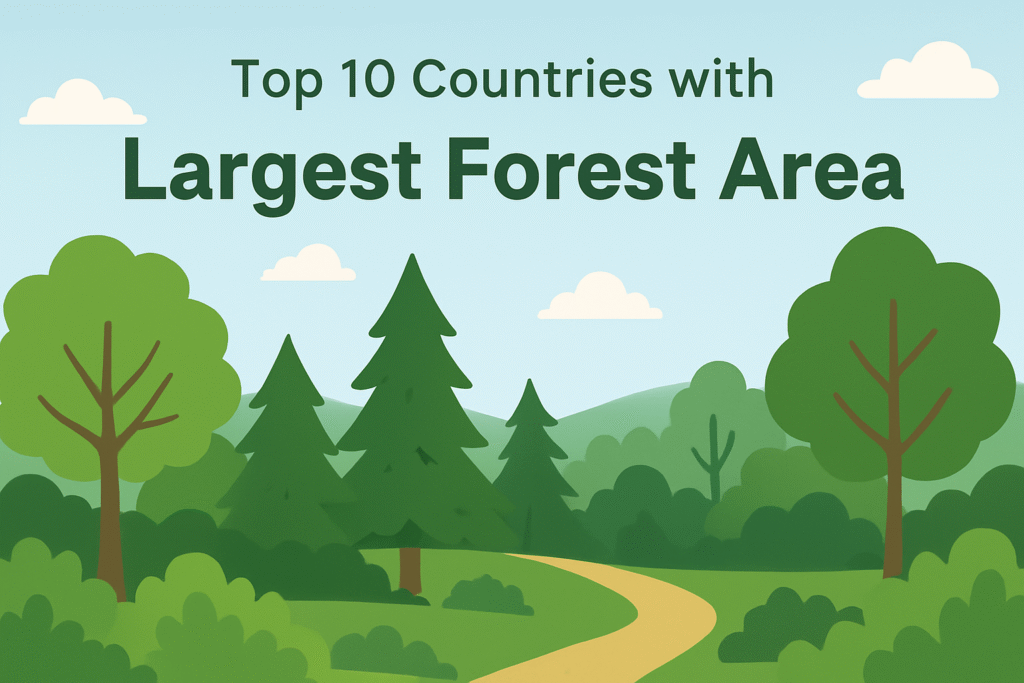 Top 10 Countries with Largest Forest Area
