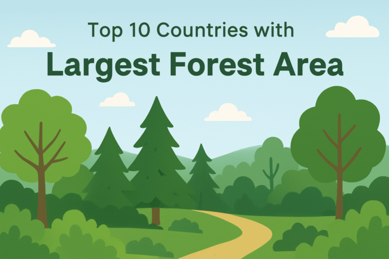 Top 10 Countries with Largest Forest Area